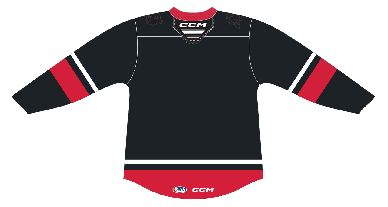 CCM Quicklite Utica Comets Customized Premier Black Third Jersey