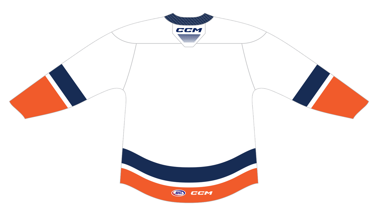 CCM Quicklite Bridgeport Islanders Customized Premier White Jersey 24-25