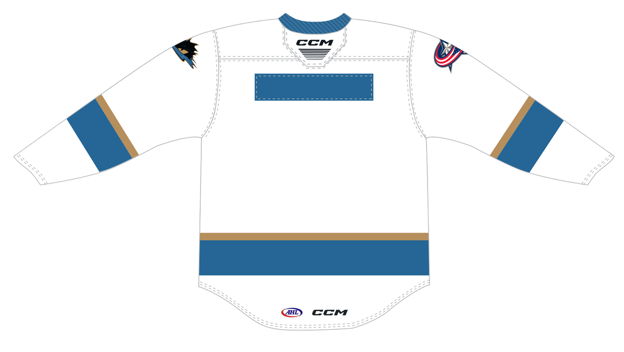 CCM Quicklite Cleveland Monsters Customized Premier White Jersey