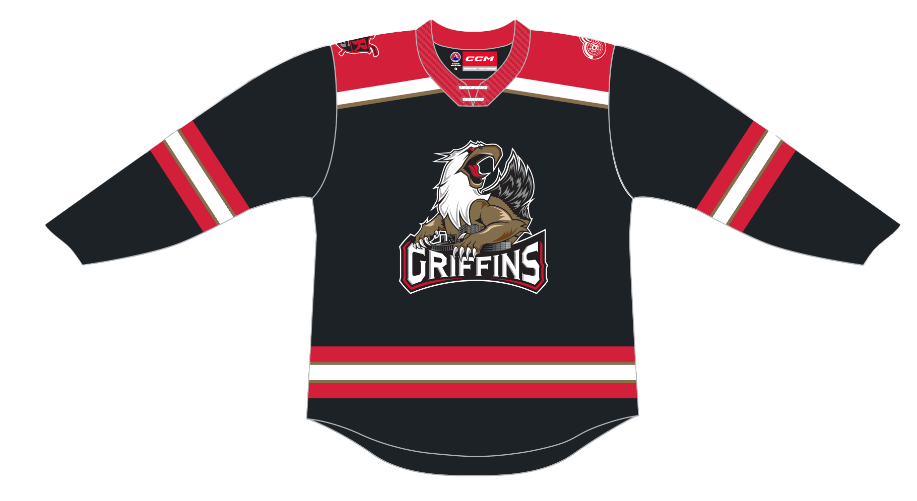 CCM Quicklite Grand Rapids Griffins Premier Black Jersey