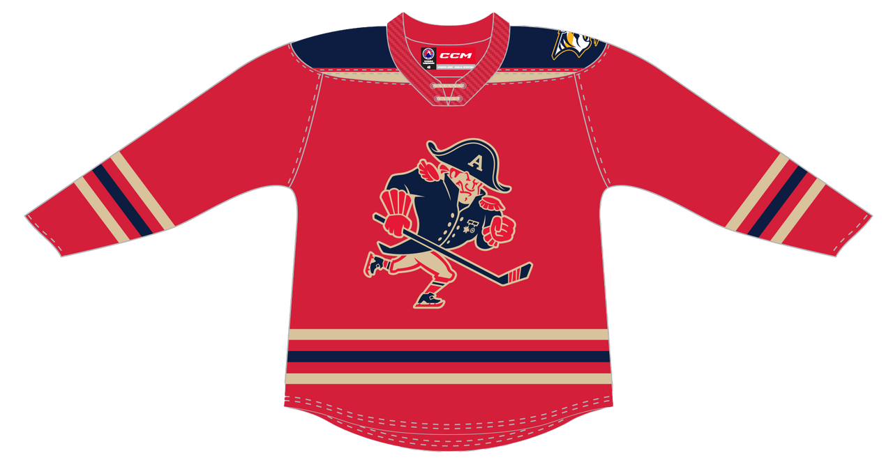 CCM Quicklite Milwaukee Admirals Premier Alternate Red Jersey