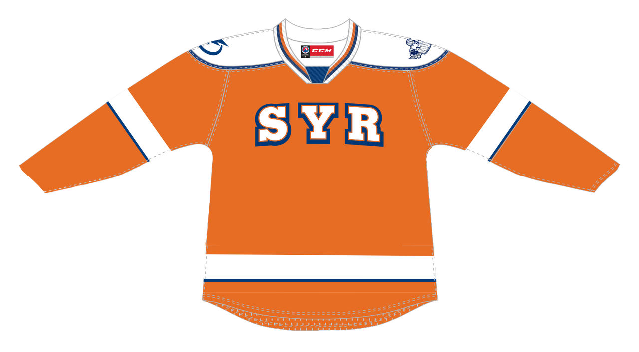 CCM Quicklite Syracuse Crunch Premier Orange Third Jersey