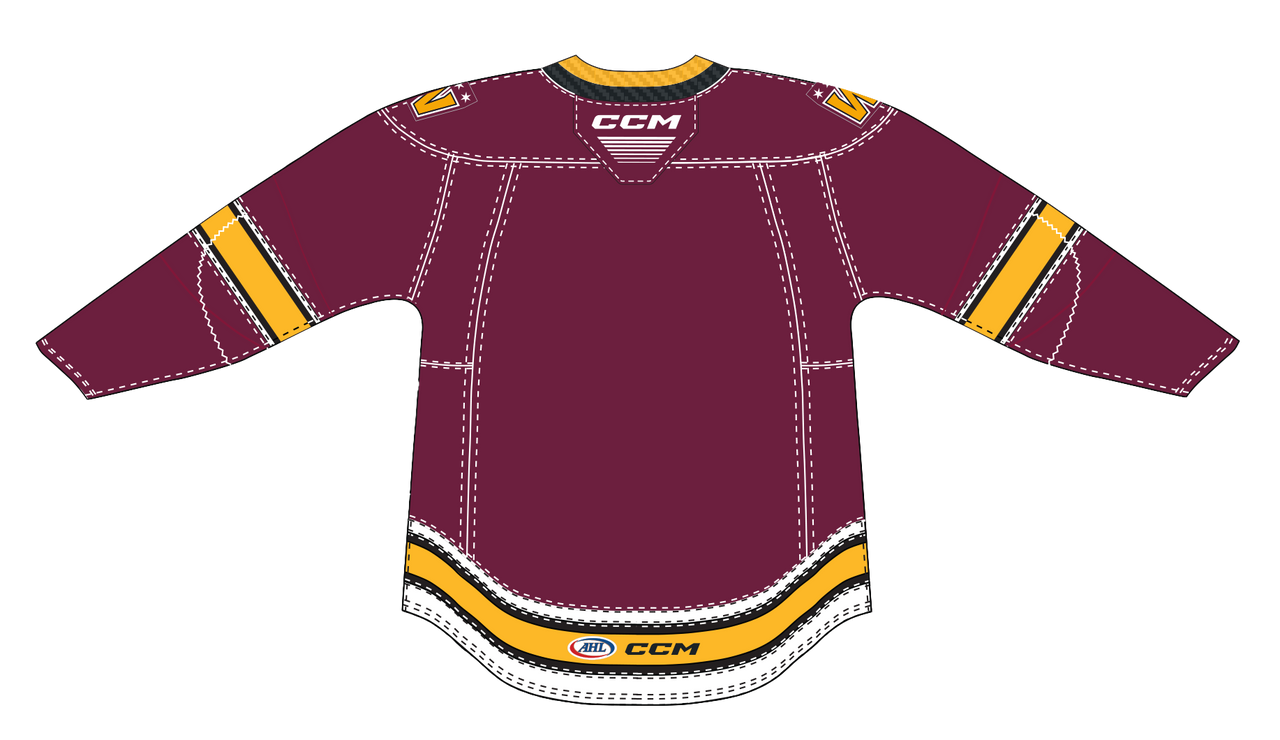 CCM Quicklite Chicago Wolves Premier Maroon Jersey (W Shoulder Patches)