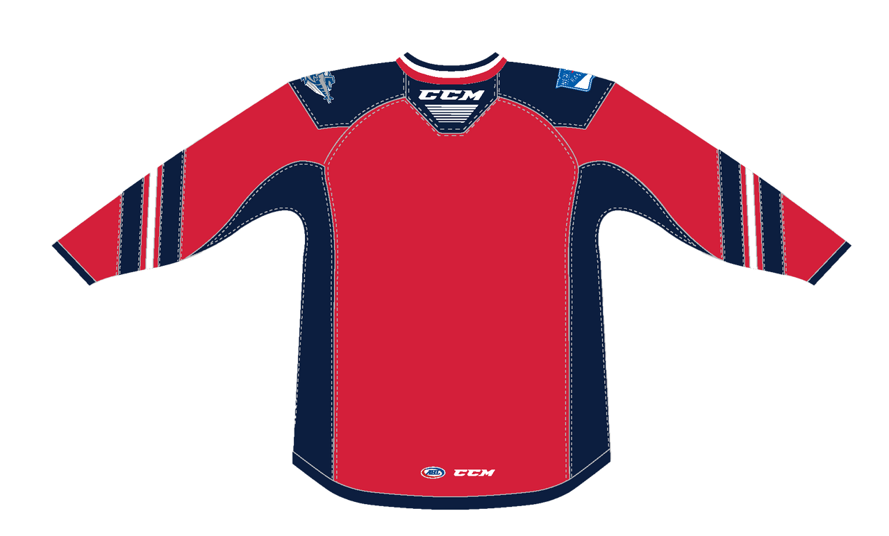 CCM Quicklite Hartford Wolf Pack Customized Premier Alternate Red Jersey