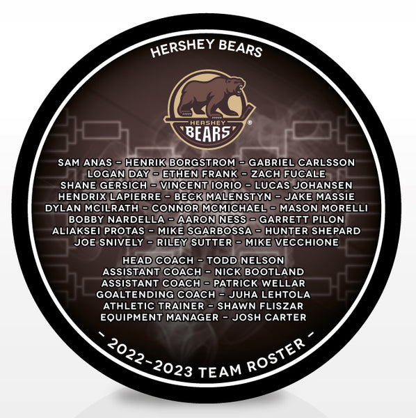 Hershey Bears 2023 Calder Cup Champions Souvenir Roster Puck Ahlstore hershey-bears-2023-calder-cup-champions-souvenir-roster-puck-ahlstore