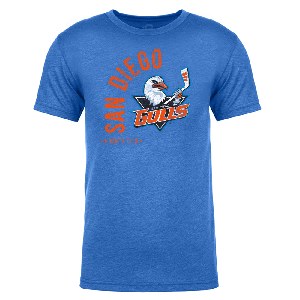 108 Stitches San Diego Gulls Adult Wrap Short Sleeve T-Shirt