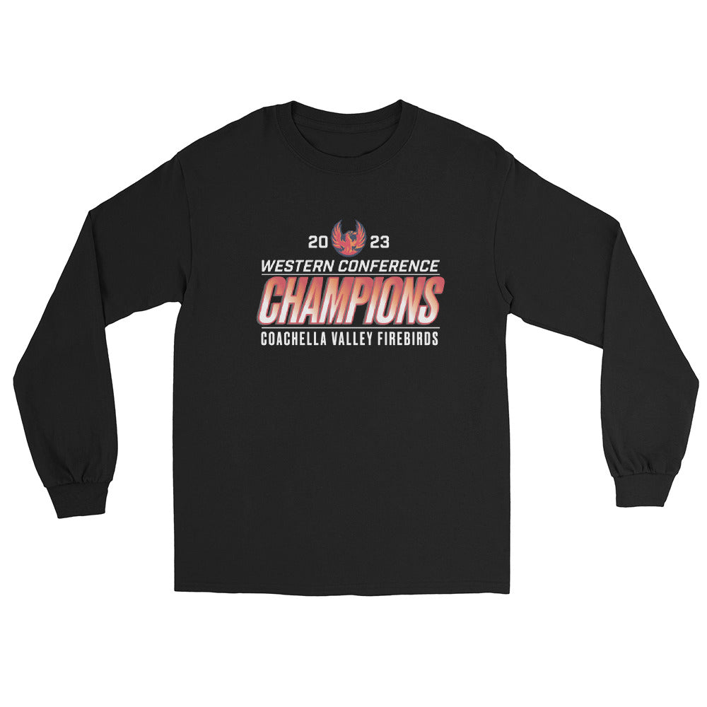 Coachella Valley Firebirds 2023 Western Conference Champions Adult Long Sleeve Shirt