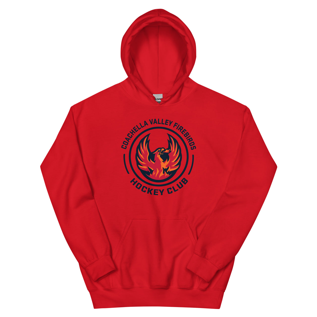 Coachella Valley Firebirds Adult Faceoff Pullover Hoodie (Sidewalk Sale, Red, Medium)