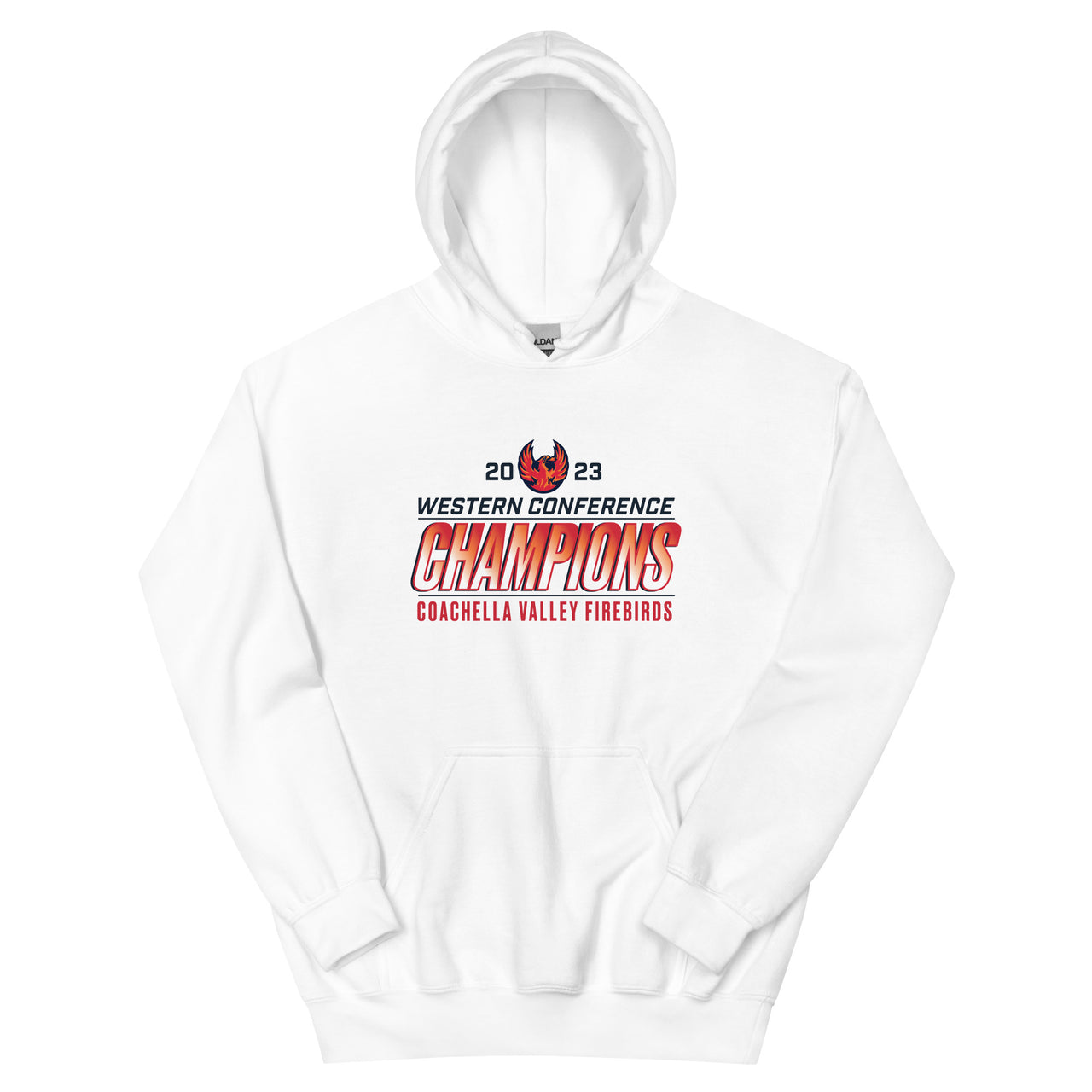 Coachella Valley Firebirds 2023 Western Conference Champions Adult Pullover Hoodie