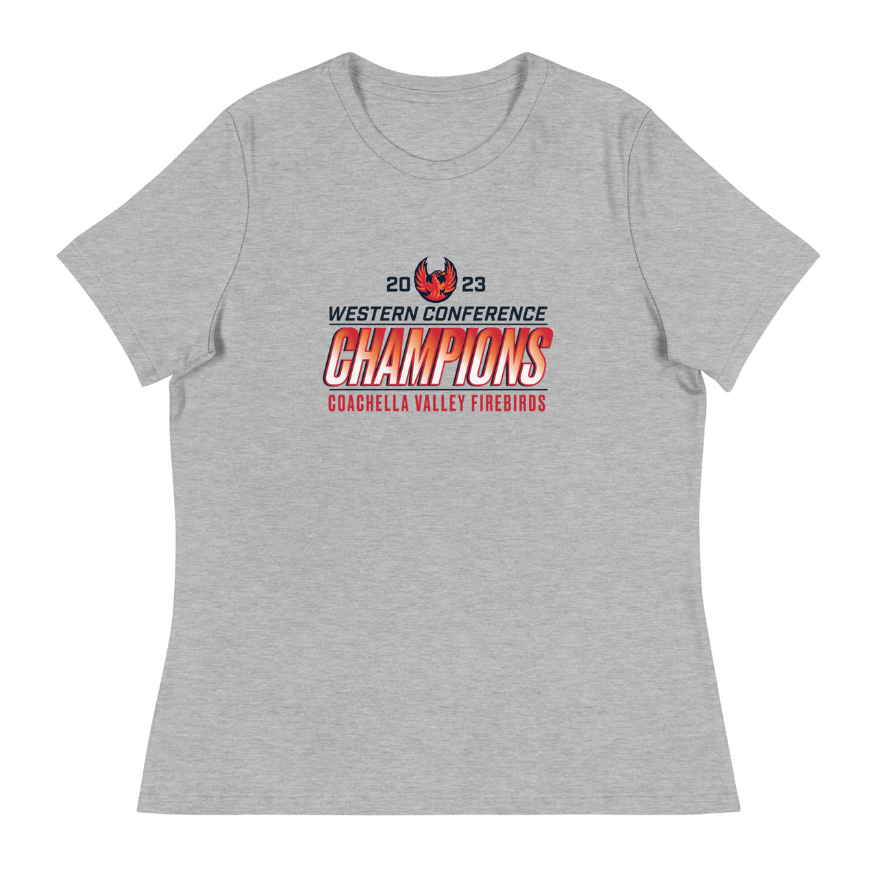 Coachella Valley Firebirds Western Conference Champions Women's Relaxed T-Shirt