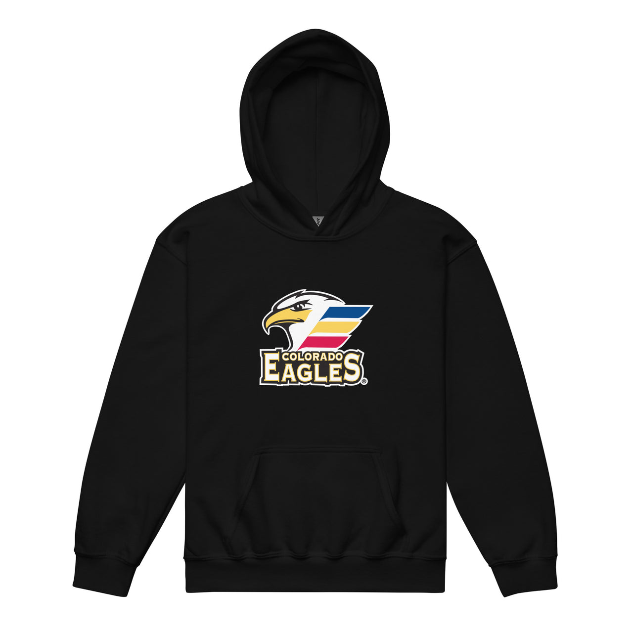 Colorado Eagles Primary Logo Youth Pullover Hoodie