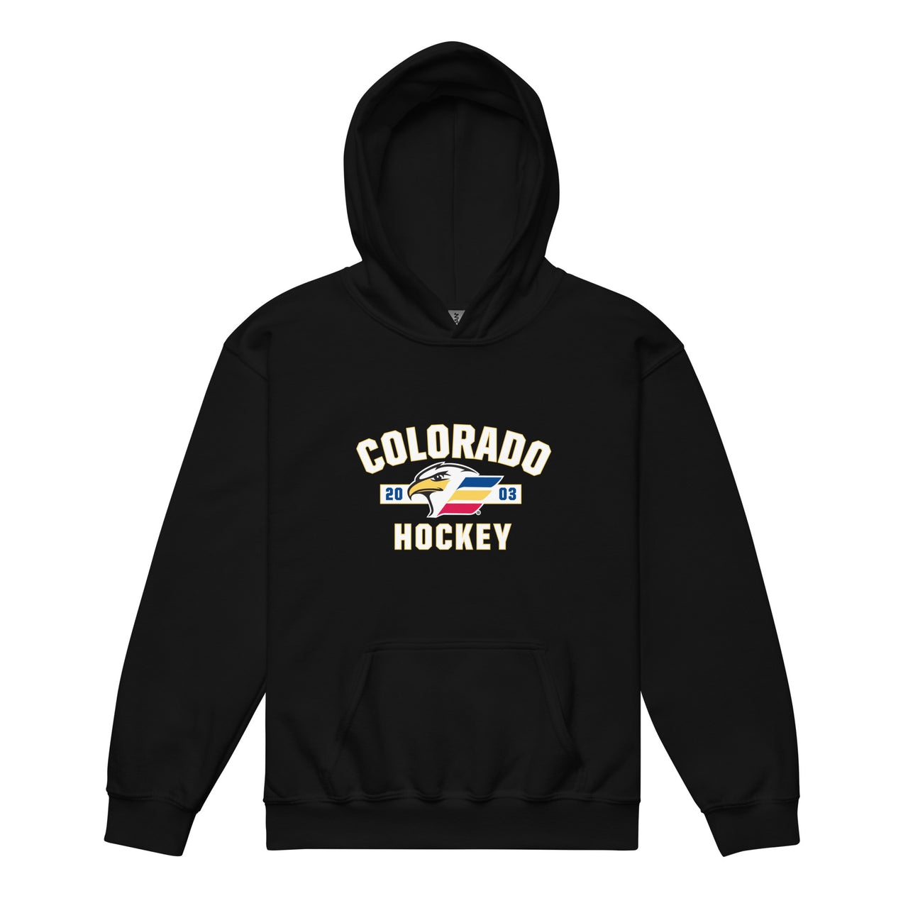 Colorado Eagles Established Logo Youth Pullover Hoodie