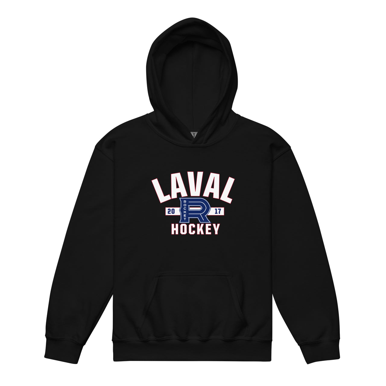 Laval Rocket Established Logo Youth Pullover Hoodie