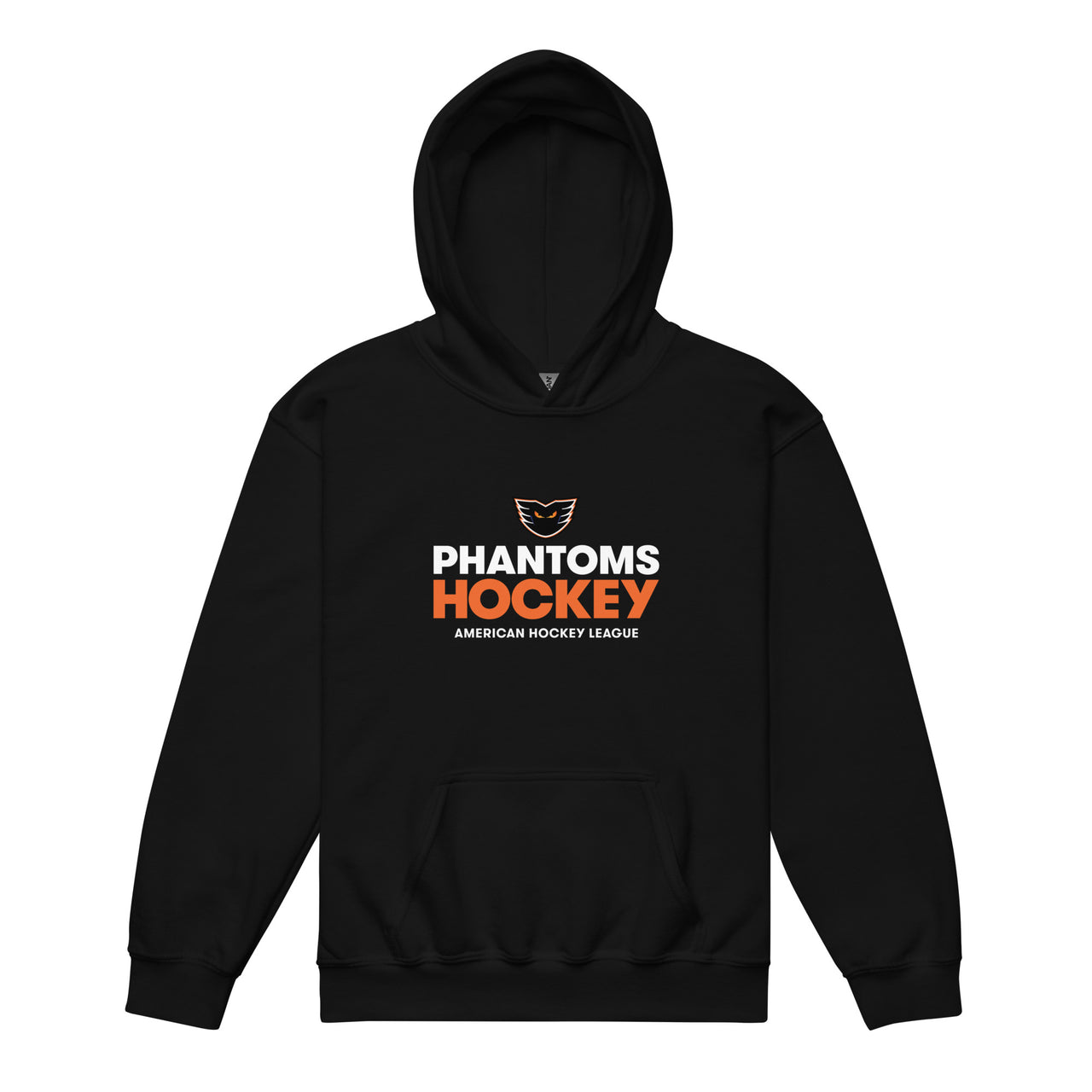 Lehigh Valley Phantoms Hockey Youth Pullover Hoodie (sidewalk sale, Black, Youth XS)