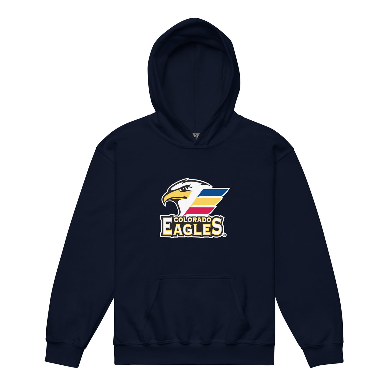Colorado Eagles Primary Logo Youth Pullover Hoodie