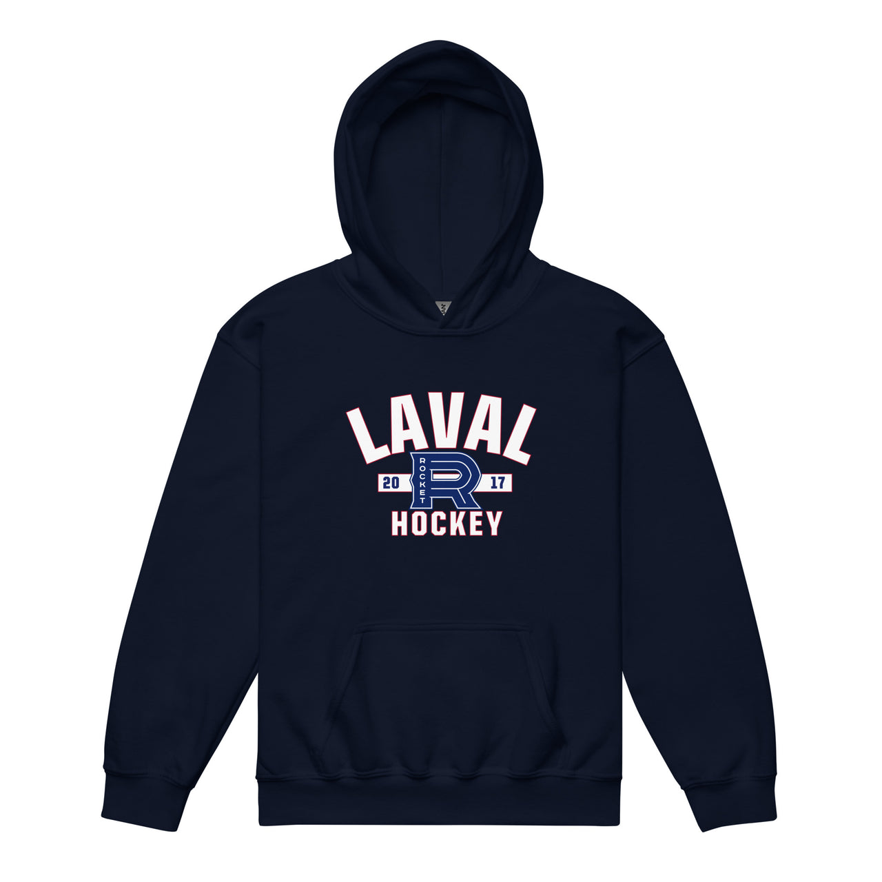 Laval Rocket Established Logo Youth Pullover Hoodie