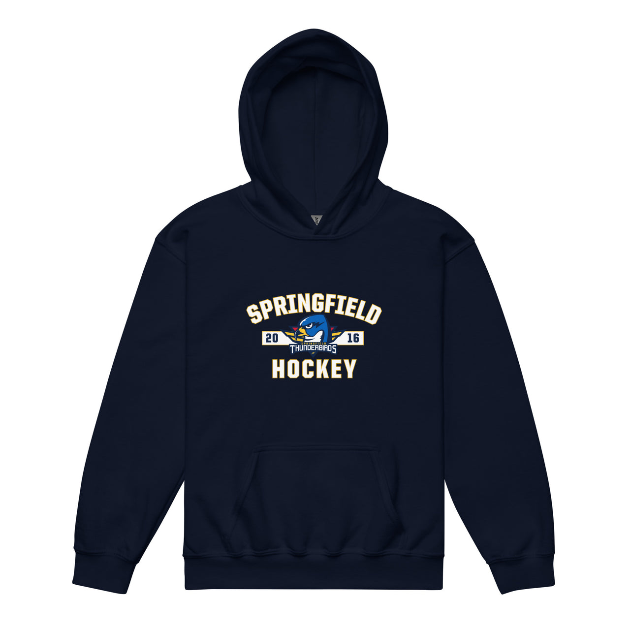 Springfield Thunderbirds Established Logo Youth Pullover Hoodie