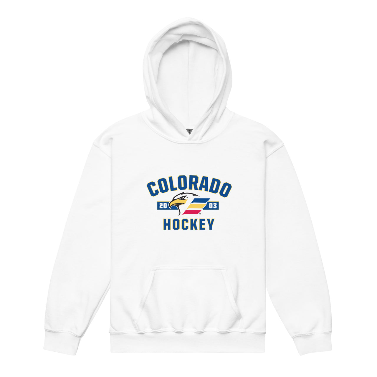Colorado Eagles Established Logo Youth Pullover Hoodie