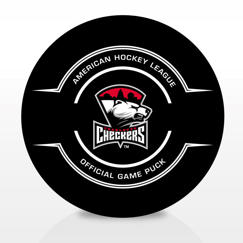Charlotte Checkers Official Center Ice Game Puck