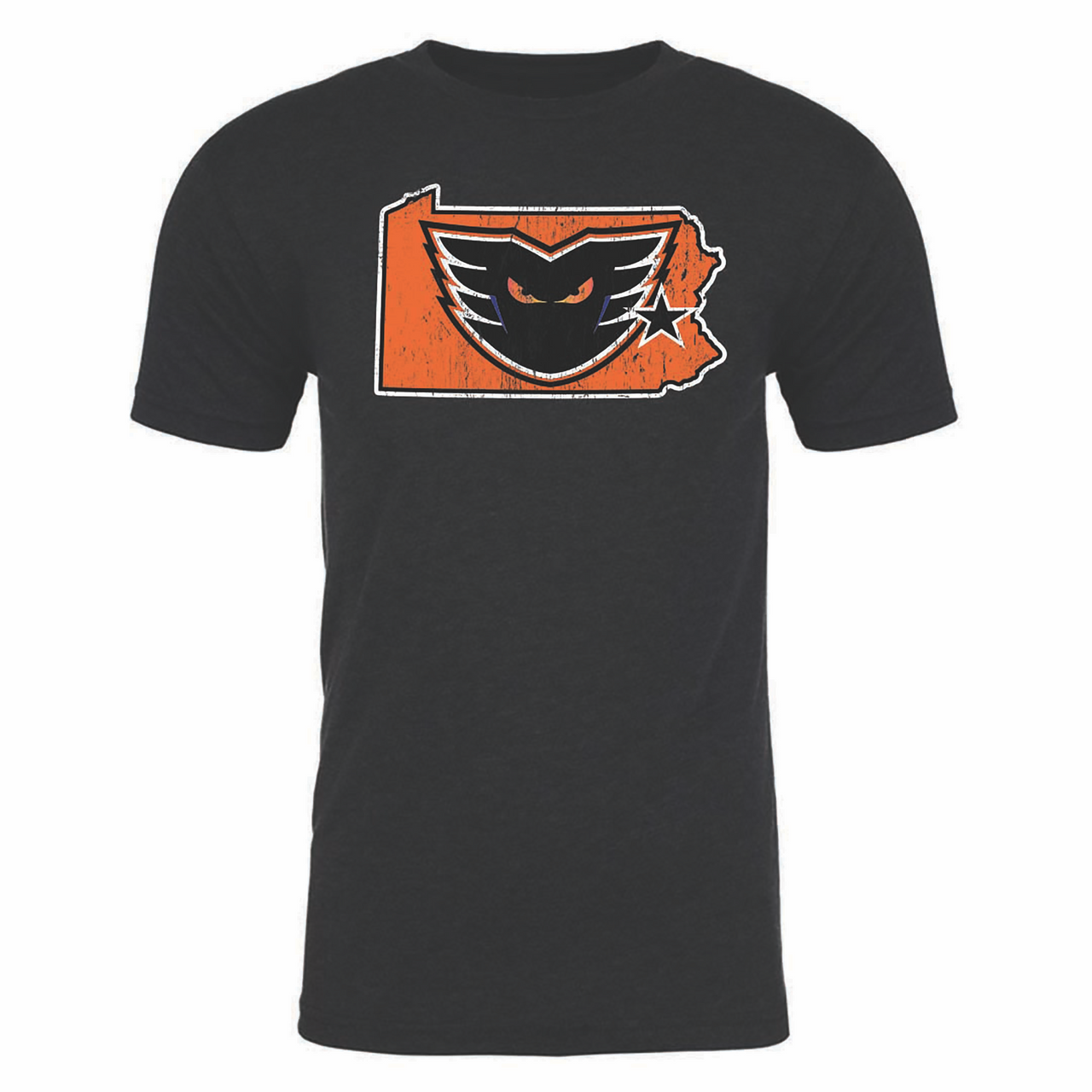 108 Stitches Lehigh Valley Phantoms Adult State of Pennsylvania Short Sleeve T-Shirt