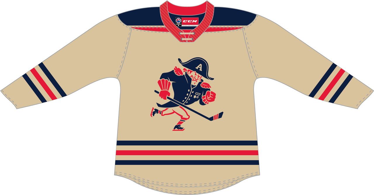 CCM Quicklite Milwaukee Admirals Customized Premier Alternate Beige Jersey