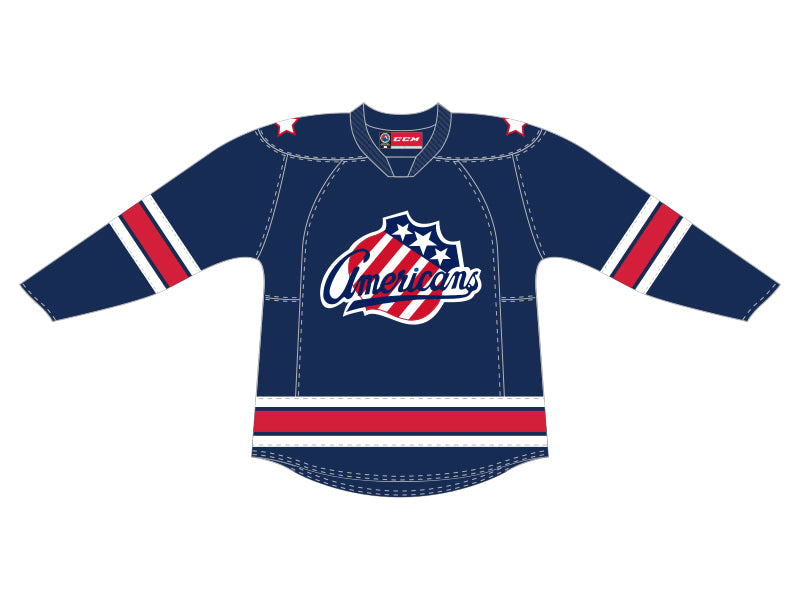 CCM Quicklite Rochester Americans Customized Premier Blue Jersey
