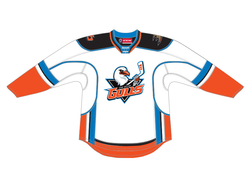 CCM Quicklite San Diego Gulls Premier White Jersey (Clearance)