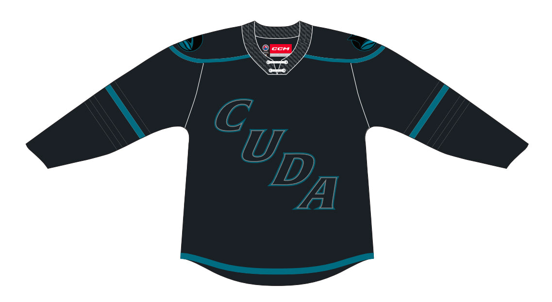 CCM Quicklite San Jose Barracuda Premier Black Jersey (Clearance)
