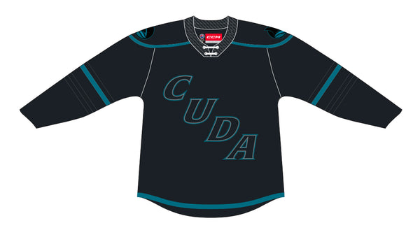 CCM Quicklite San Jose Barracuda Premier Third Gray Jersey