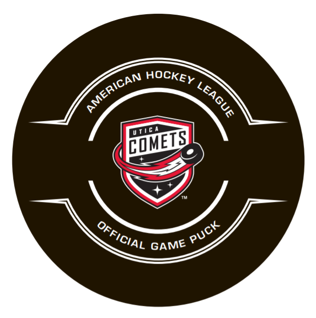 Utica Comets Official Center Ice Game Puck