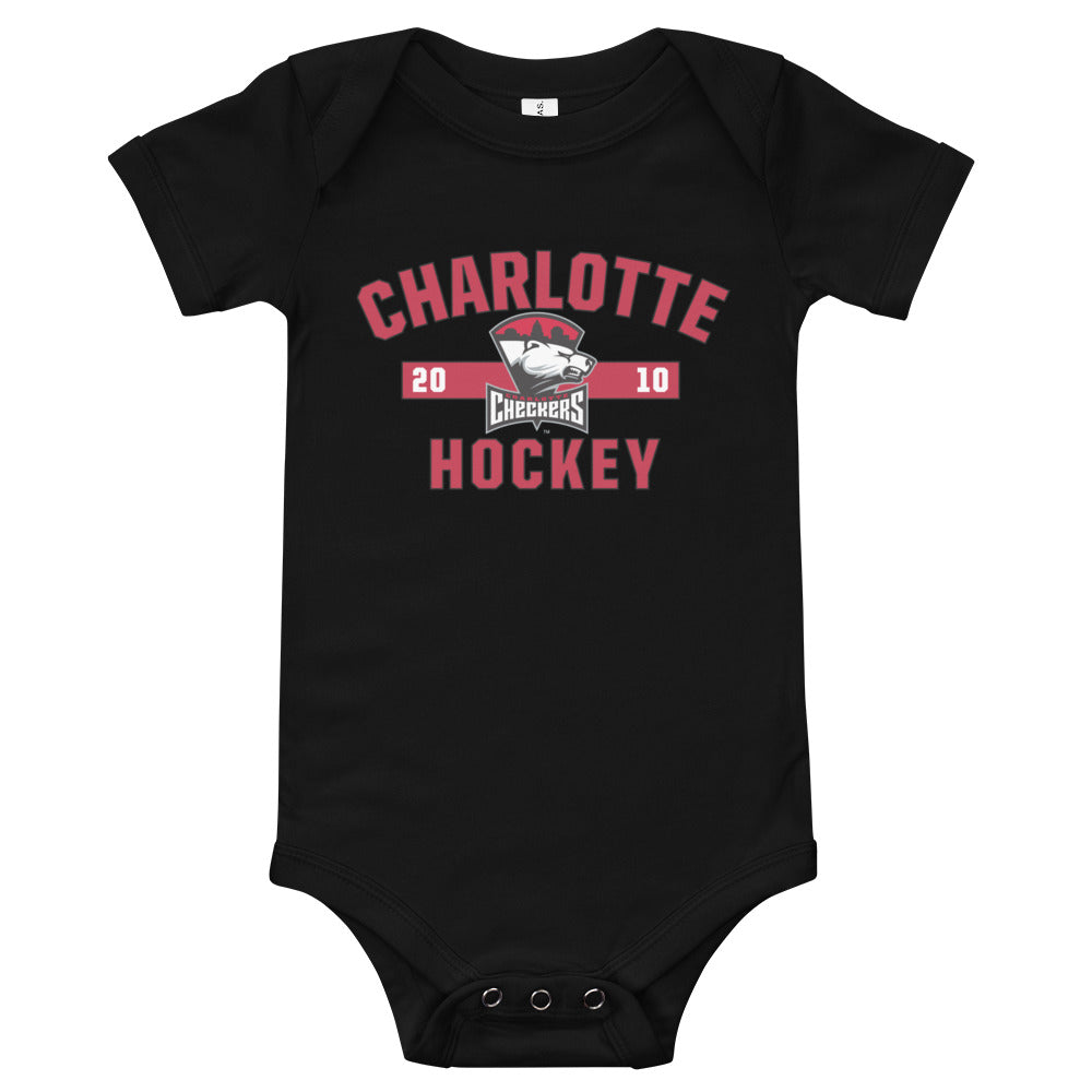 Charlotte Checkers Established Logo Baby Onesie