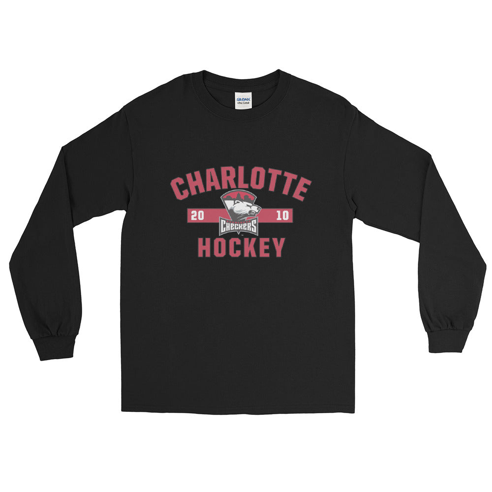 Charlotte Checkers Adult Established Logo Long Sleeve Shirt