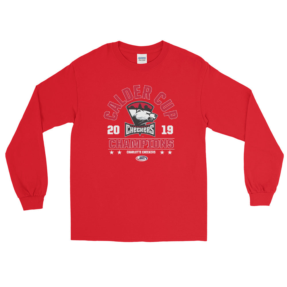 Charlotte Checkers 2019 Calder Cup Champions Long Sleeve Shirt