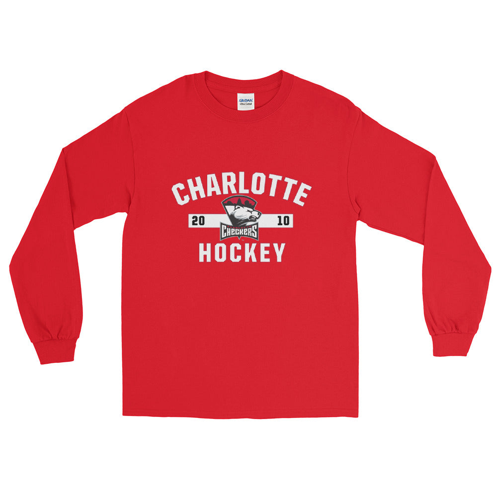 Charlotte Checkers Adult Established Logo Long Sleeve Shirt