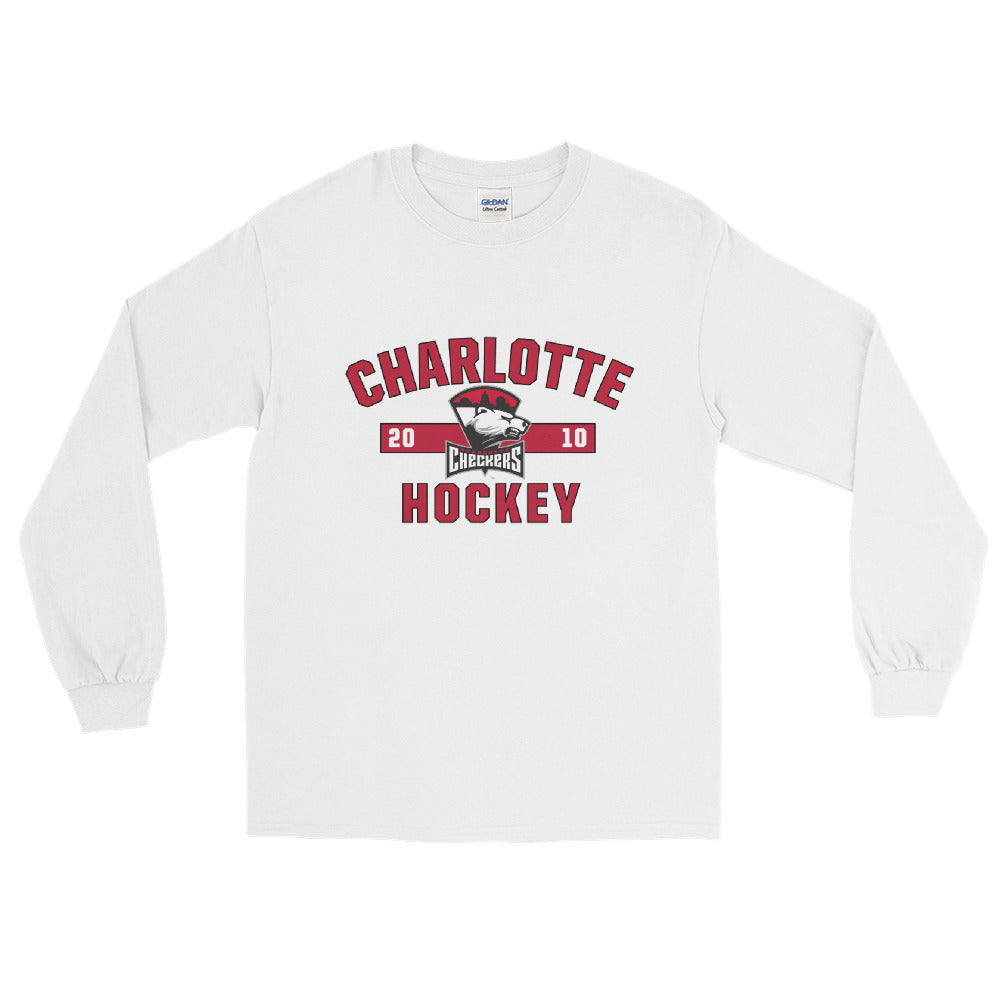 Charlotte Checkers Adult Established Logo Long Sleeve Shirt