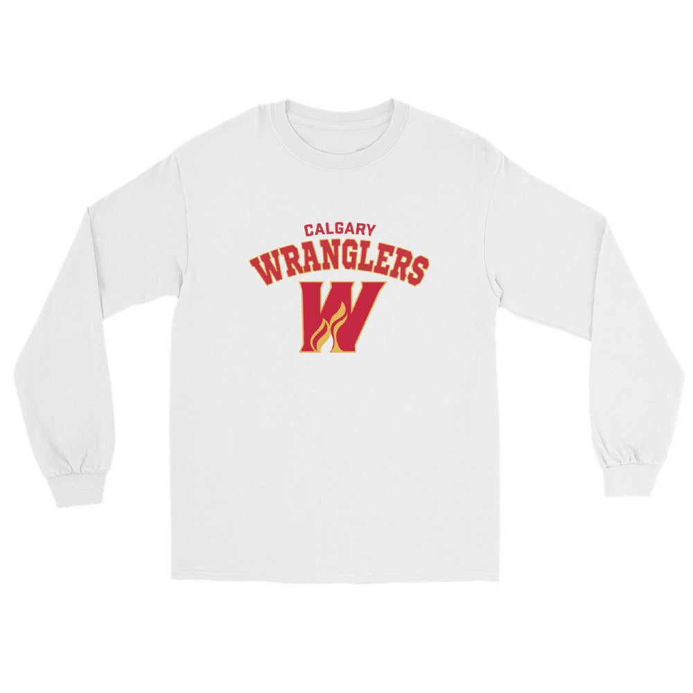 Calgary Wranglers Adult Arch Long Sleeve Shirt