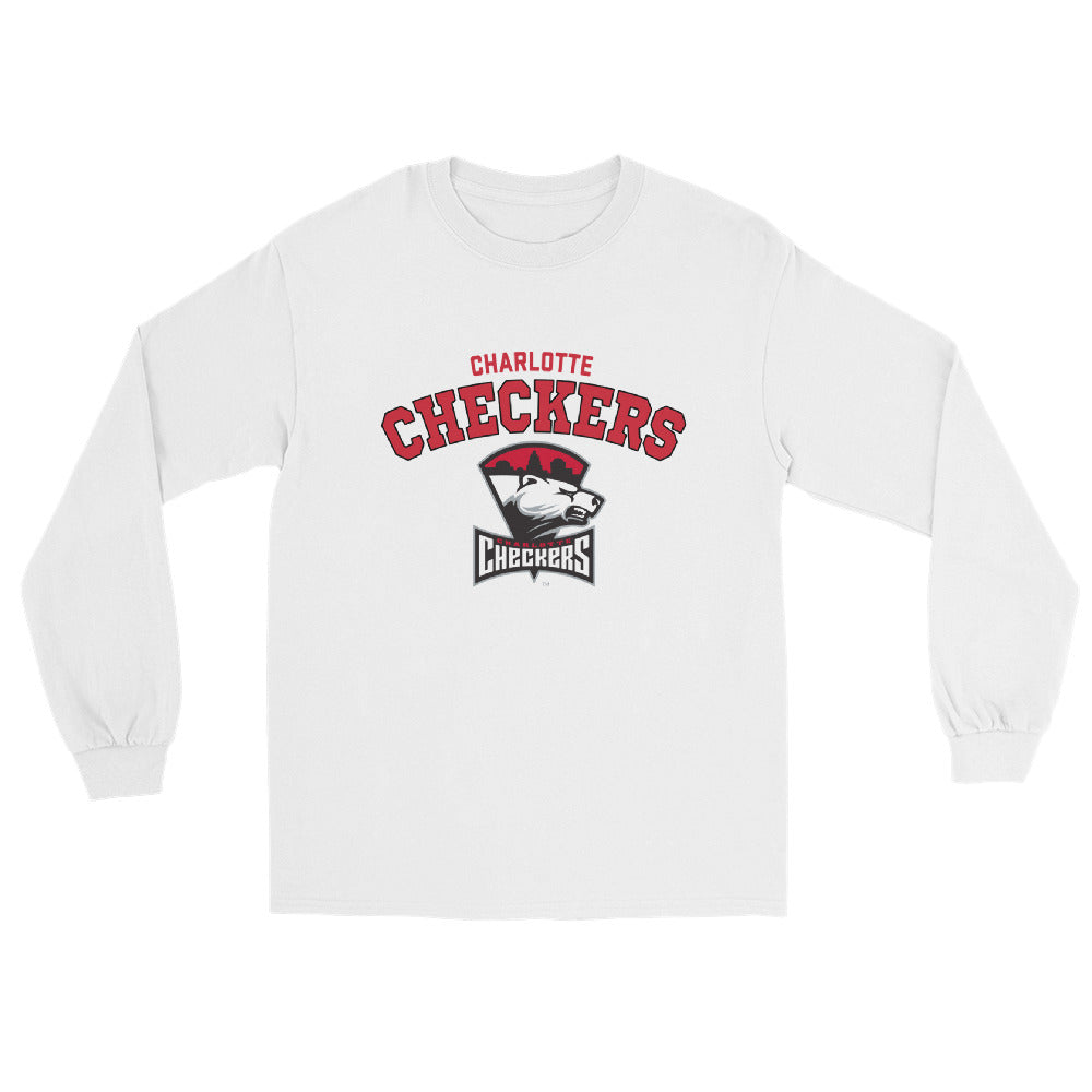 Charlotte Checkers Adult Arch Long Sleeve Shirt