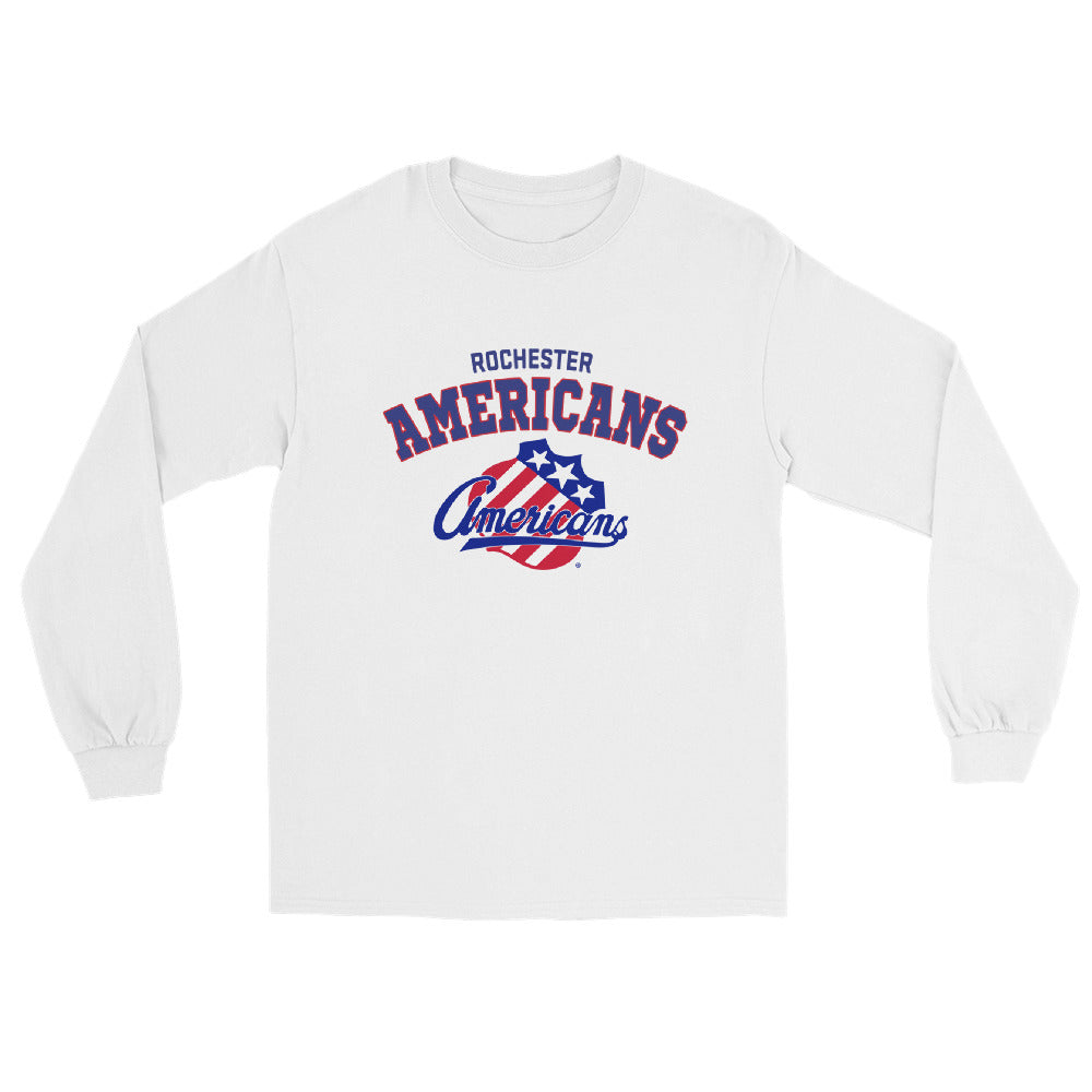 Rochester Americans Adult Arch Long Sleeve Shirt
