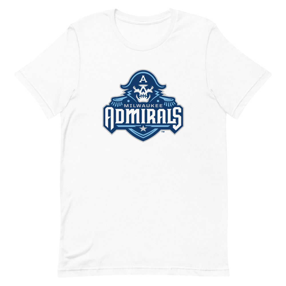 Milwaukee Admirals Adult Primary Logo Short-Sleeve Premium T-Shirt