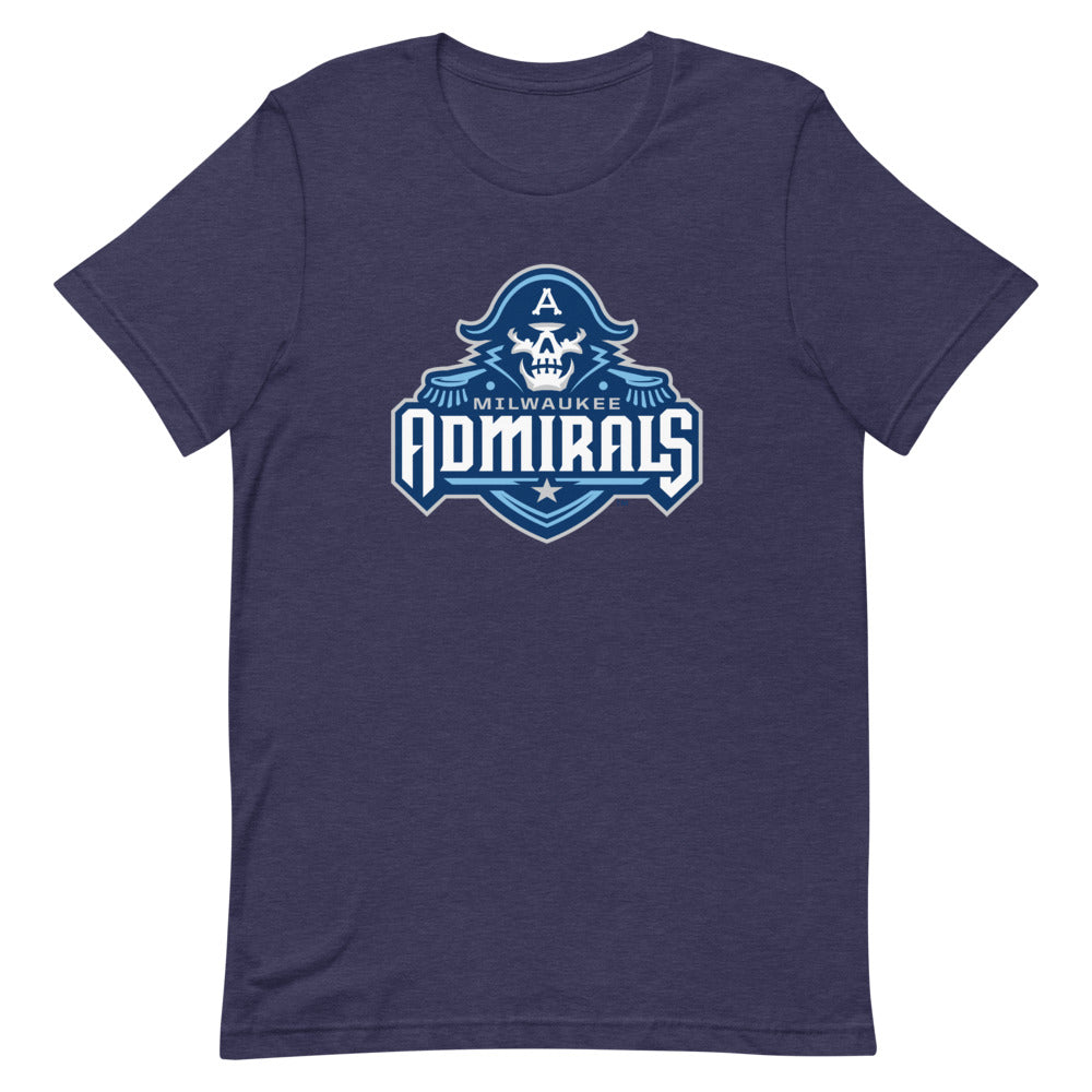 Milwaukee Admirals Adult Primary Logo Short-Sleeve Premium T-Shirt