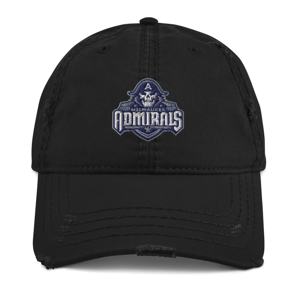 Milwaukee Admirals Adult Distressed Hat