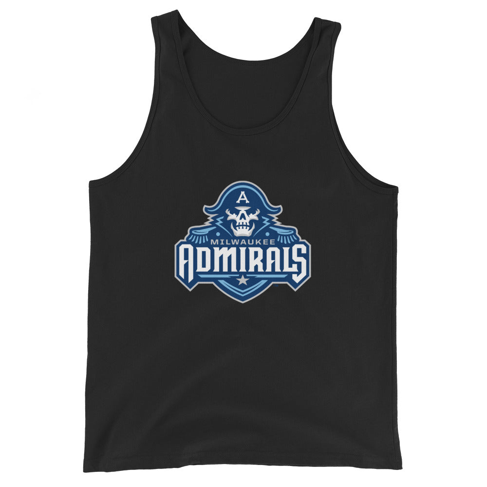 Milwaukee Admirals Primary Logo Adult Tank Top