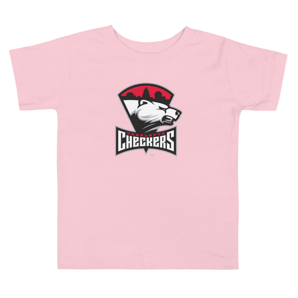 Charlotte Checkers Primary Logo Toddler Short Sleeve T-Shirt