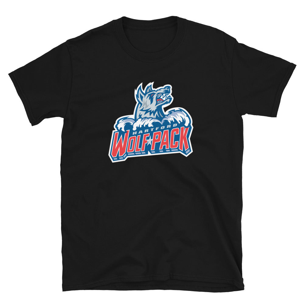 Hartford Wolf Pack Adult Primary Logo Short Sleeve T-Shirt