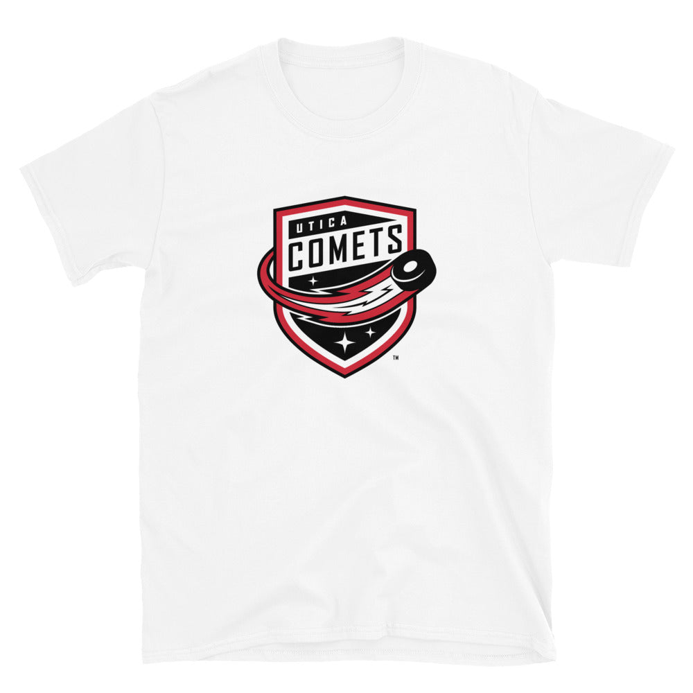Utica Comets Adult Primary Logo Short-Sleeve T-Shirt