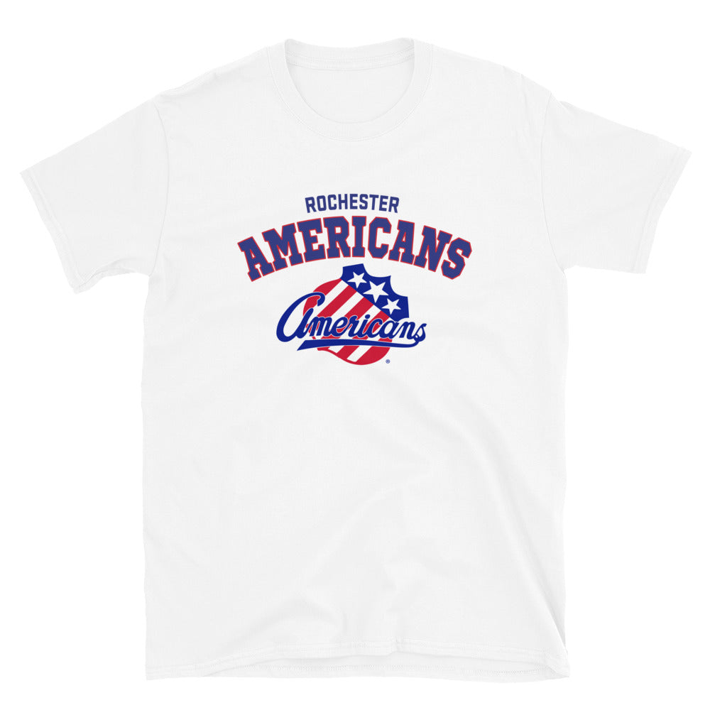 Rochester Americans Adult Arch Short Sleeve T-Shirt