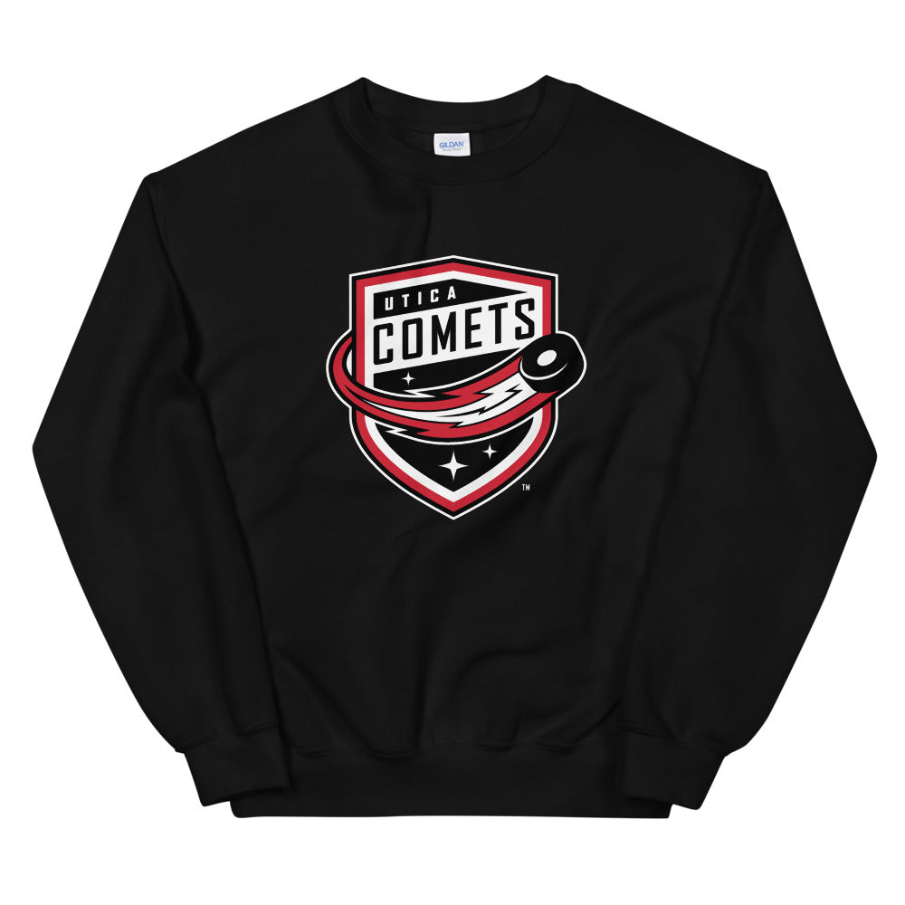 Utica Comets Adult Primary Logo Crewneck Sweatshirt