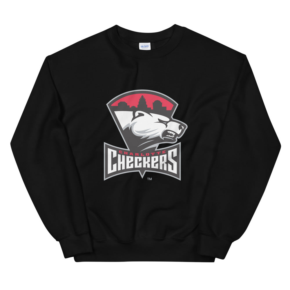 Charlotte Checkers Adult Primary Logo Crewneck Sweatshirt