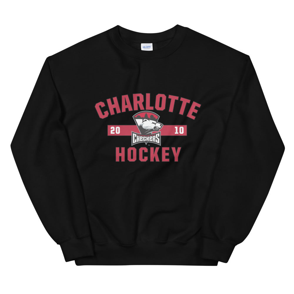 Charlotte Checkers Adult Established Logo Crewneck Sweatshirt