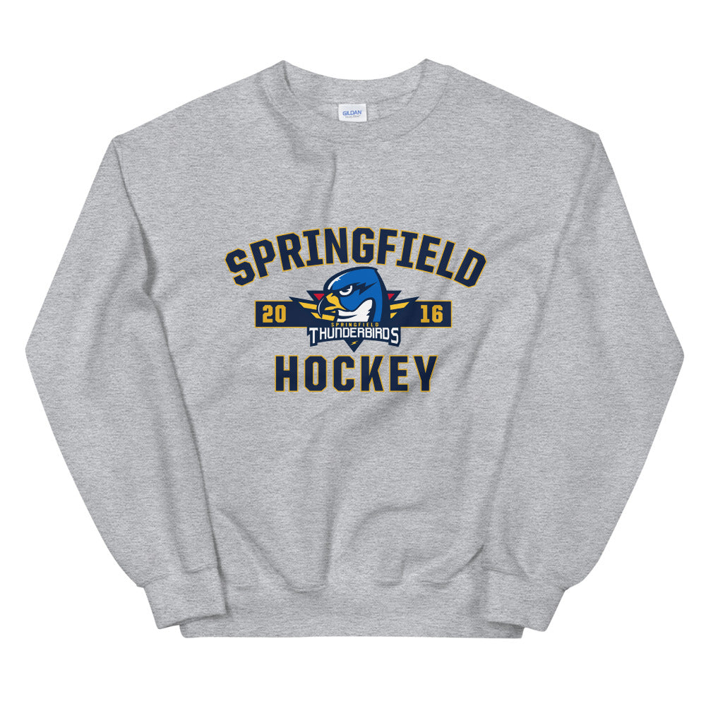 Springfield Thunderbirds Adult Established Logo Crewneck Sweatshirt